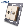 Livolo Wall Socket Accessory The Base of TV and Satellite Outlet VL-C7-1VST-13